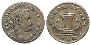 Divus Constantius I (died AD 306). Æ Follis ... 