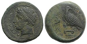 Sicily, Akragas, c. 400-380 BC. Æ ... 