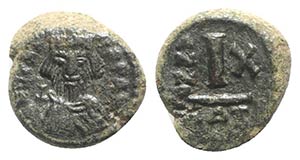 Heraclius (610-641). Æ 10 Nummi (14mm, ... 