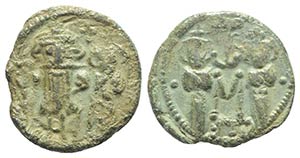 Constans II (641-668). Æ 40 Nummi (22mm, ... 