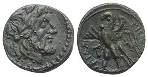 Sicily, Akragas, late 3rd century BC. Æ ... 