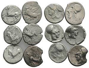 Lot of 6 AR Staters/Pegasii, to be catalog. ... 