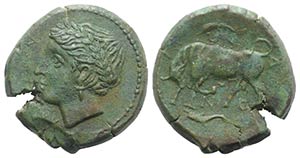 Sicily, Alontion, c. 241-210 BC. Æ (23mm, ... 