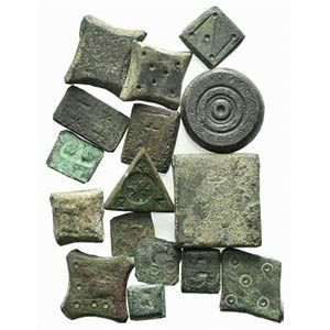 Lot of 16 Æ Byzantine-Medieval Weights and ... 