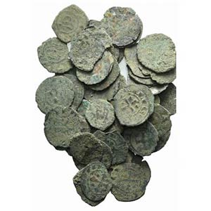 Lot of 50 BI Medieval coins, to be catalog. ... 