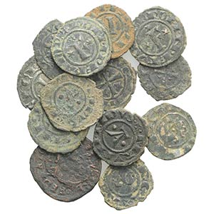 Lot of 13 BI Medieval coins, to be catalog. ... 
