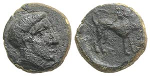 Sicily, Eryx, late 5th century BC. Æ ... 