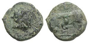 Sicily, Hipana, c. 317-300 BC. Æ (16mm, ... 