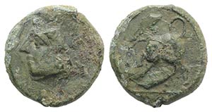 Sicily, Hipana, c. 317-300 BC. Æ (16mm, ... 