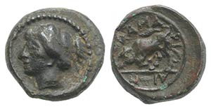 Sicily, Kamarina, c. 339/8-300 BC. Æ (12mm, ... 