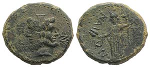 Sicily, Katane, c. 2nd century BC. Æ (24mm, ... 