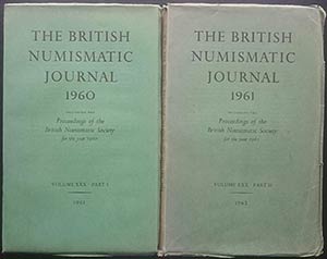 The British Numismatic Journal 1960-1961, ... 
