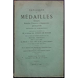 Rollin & Feuardent, Catalogue de Medailles ... 