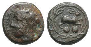 Sicily, Messana, c. 420-413 BC. Æ Hexas ... 
