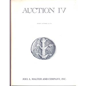 MALTER J. L. – Auction IV. The coinage of ... 