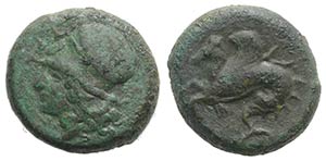 Sicily, Syracuse, c. 375-344 BC. Æ (17mm, ... 