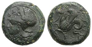 Sicily, Syracuse, c. 375-344 BC. Æ (19mm, ... 