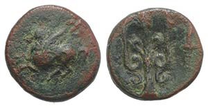 Corinth, c. 303-287 BC. Æ (11.5mm, 1.41g, ... 