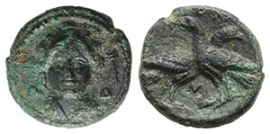 Bruttium, Laos, c. 350-300 BC. Æ (14mm, ... 