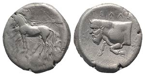 Sicily, Gela, c. 420-415 BC. AR Tetradrachm ... 