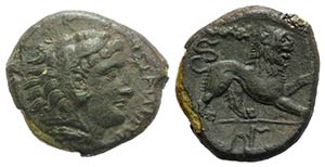 Sicily, Messana. 278-276 BC. Æ (20mm, ... 