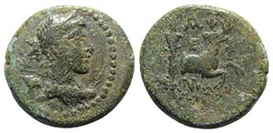 Ionia, Ephesos, c. 50-27 BC. Æ (23mm, ... 