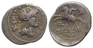 M. Sergius Silus, Rome, 116-115 BC. AR ... 