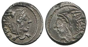 L. Thorius Balbus, Rome, c. 105 BC. AR ... 