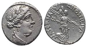 Roman Imperatorial, L. Hostilius Saserna, ... 