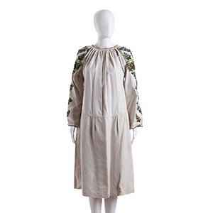 ROMANIAN FOLK DRESS20s - 30sA cotton dress, ... 