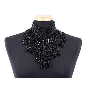 VICTORIAN CHOKER800A Victorian french jet ... 