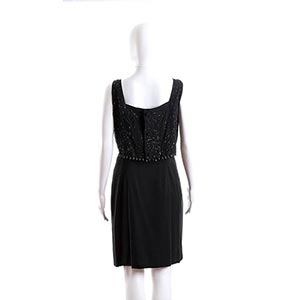 TWO DRESSES60s1) A Curiel black ... 