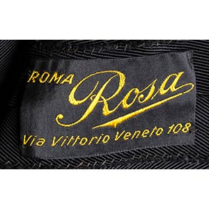 ROSA, ROMA DRESS30sA black silk ... 