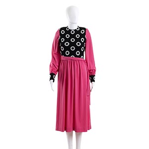 PIERLUIGI TRICO’ DRESS70sA shocking pink ... 