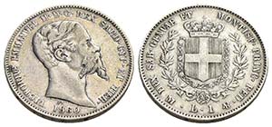 Vittorio Emanuele II (1849-1861) - Lira - ... 