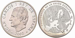 SPAGNA - Juan Carlos (1975) - 10 Euro - 2002 ... 