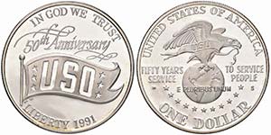 U.S.A. -  - Dollaro - 1991 S - 50° ... 