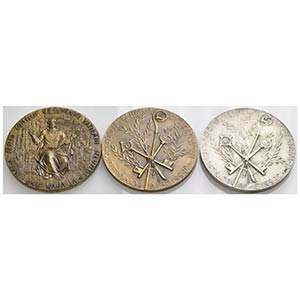 Medaglie -  - - PAPALI - Lotto di 3 medaglie ... 