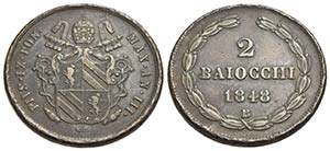 BOLOGNA - Pio IX (1846-1866) - 2 Baiocchi - ... 