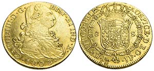 COLOMBIA - Carlo IV (1788-1808) - 8 Escudos ... 