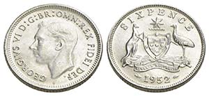 AUSTRALIA - Giorgio VI (1936-1952) - 6 Pence ... 