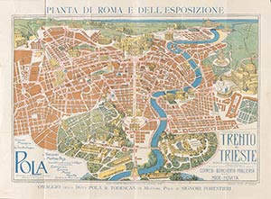 Map of Rome and the Exhibition, ... 