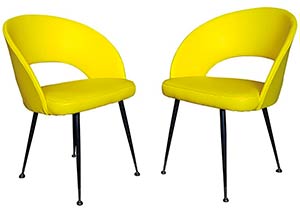 ITALIAN MANUFACTURE  Pair of small armchairs ... 