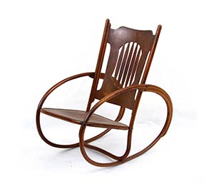 JOSEF HOFFMANN (ATTR.)   Rocking chair Wood, ... 