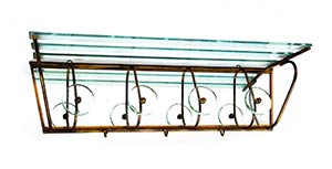 FONTANA ARTE  Wall hanger with brass and ... 