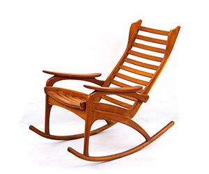 ITALIAN MANUFACTURE  Rocking chair Wood, 100 ... 