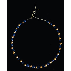 Gold and lapis lazuli necklace   Late ... 