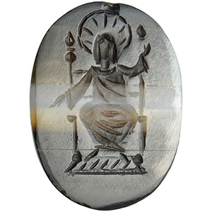 Agate Intaglio with Christ Pantocrator 7th - ... 