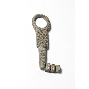 Chiave romana in bronzo I-II secolo d.C.; ... 
