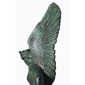 Bronze winged Goddess Nike in ... 